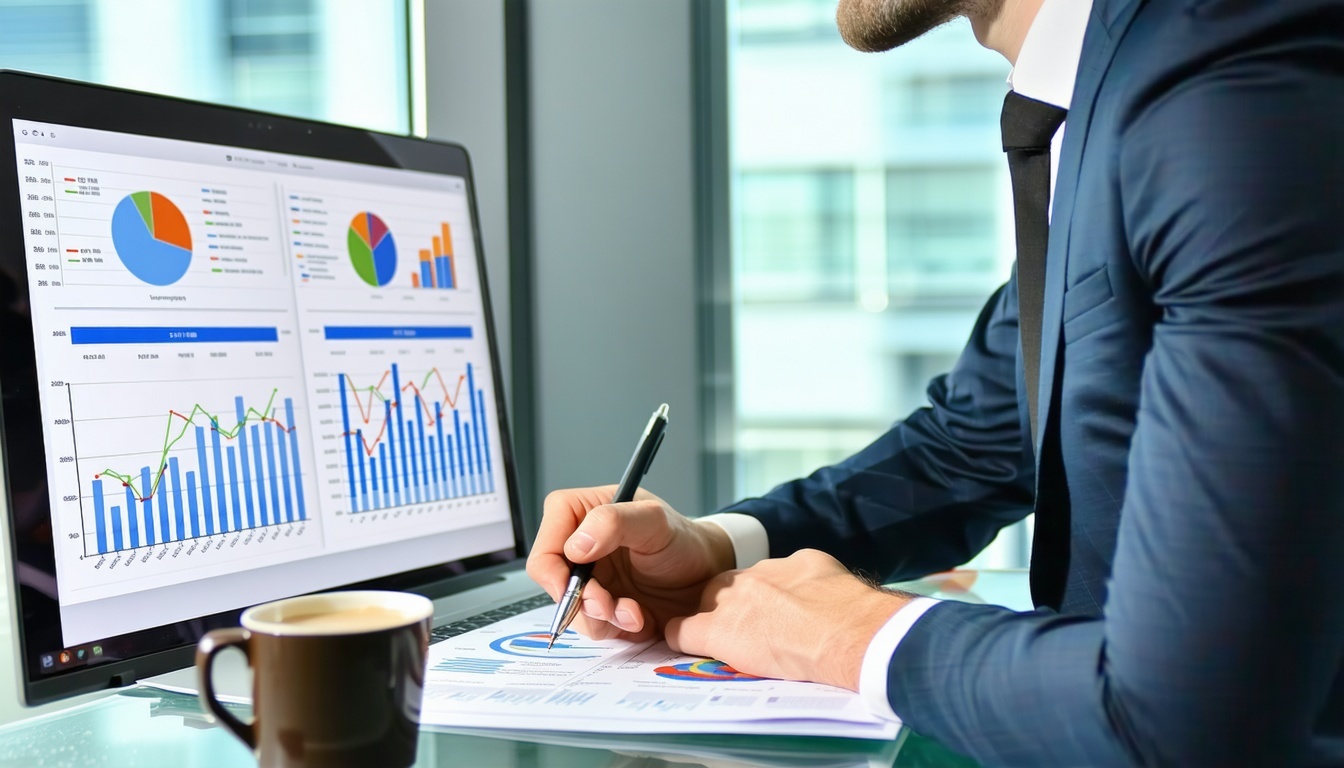 Financial services executive booking a strategy call online